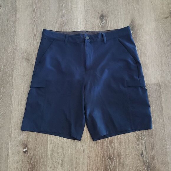 32 Degrees Cool Men's Tech Cargo Short Navy w/pockets sz 34 - Picture 2 of 6